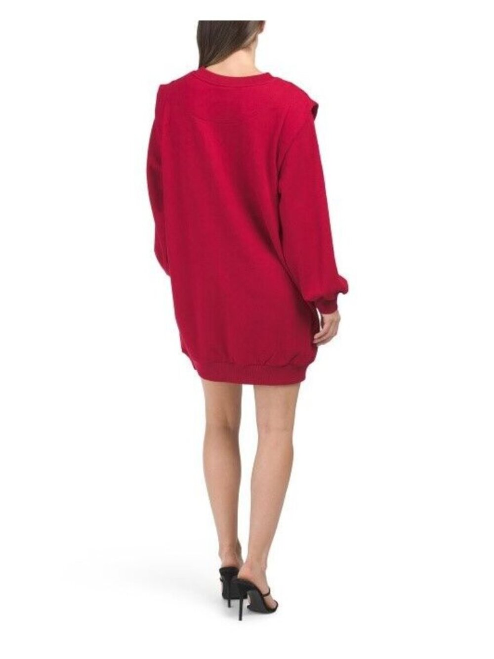 Farm Rio Sweater Mini Dress in Red - Size Medium - New with Tags - Picture 2 of 2
